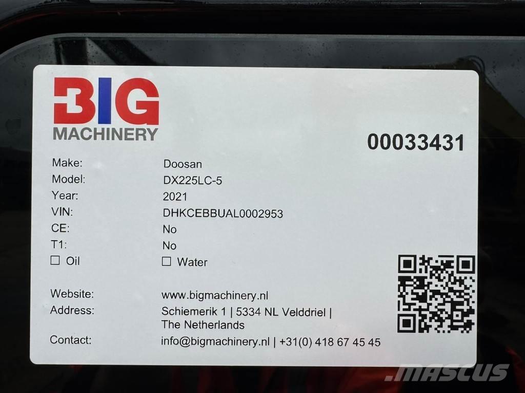 Doosan DX225LC-5 Εκσκαφείς με ερπύστριες