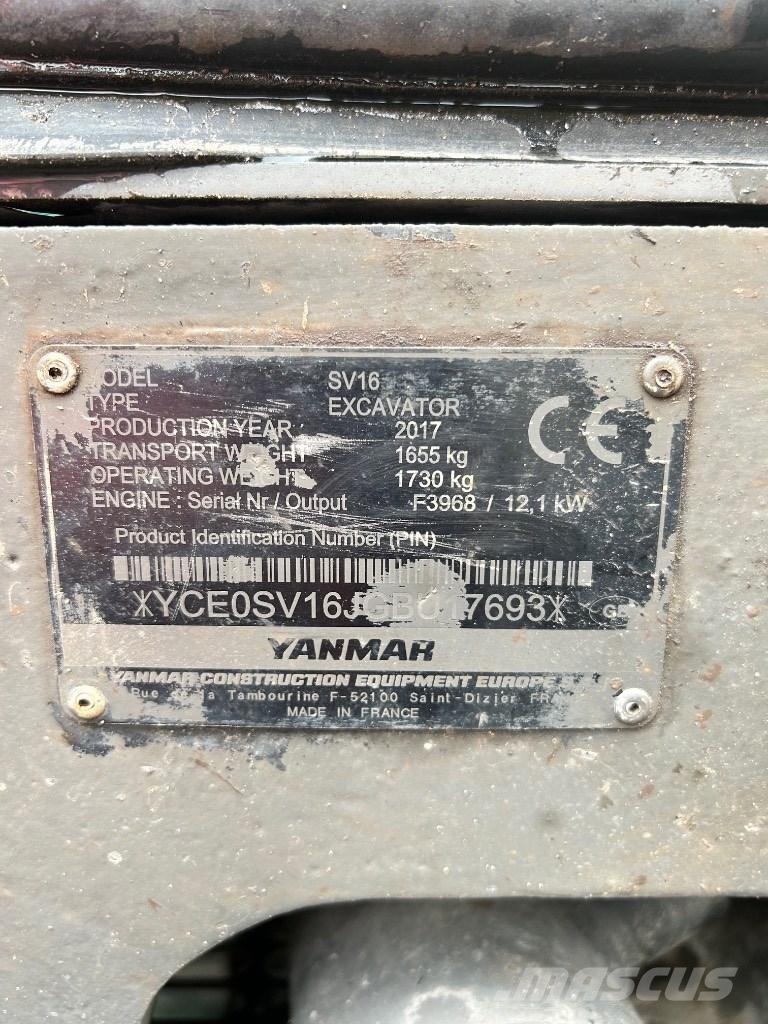 Yanmar SV 16 Εκσκαφάκι (διαβολάκι) < 7t