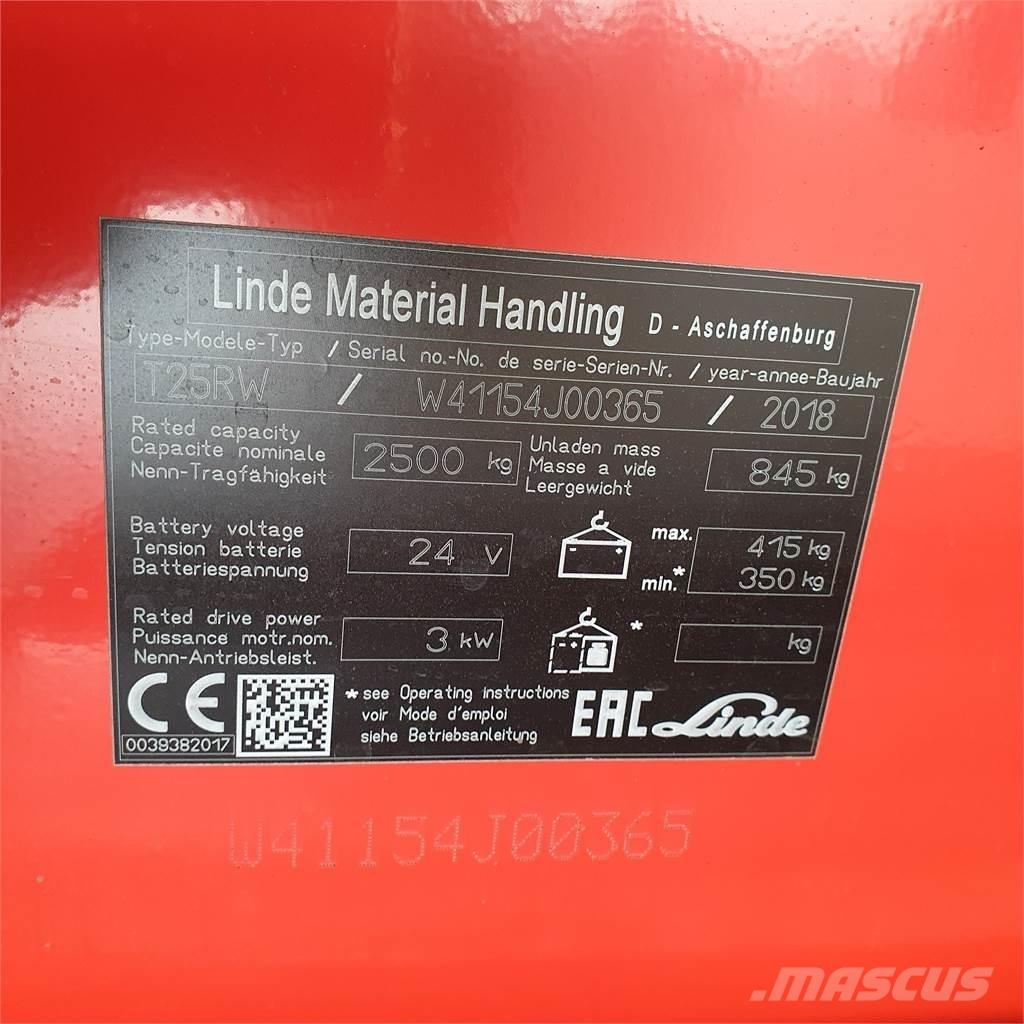 Linde T25RW-lang Χειροκίνητο περονοφόρο ανυψωτικό