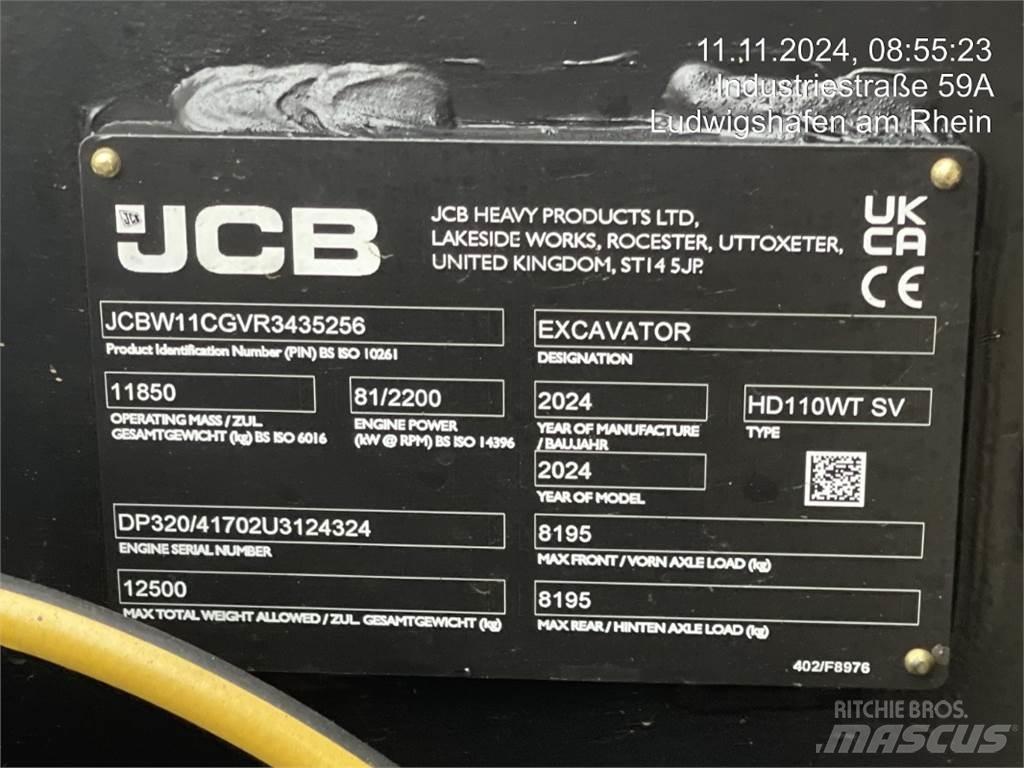 JCB HydraDig 110W Εκσκαφείς με τροχούς - λάστιχα