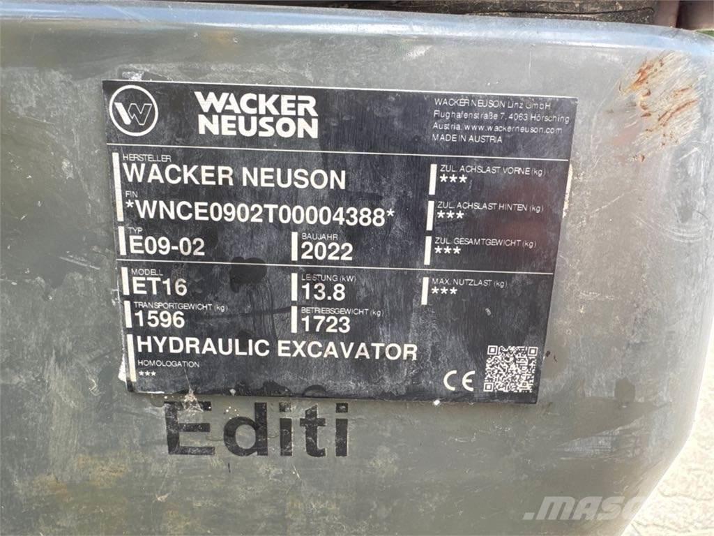 Wacker Neuson ET16 Εκσκαφείς με ερπύστριες