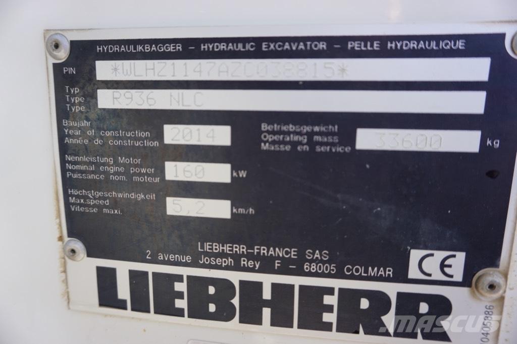 Liebherr R 936 N LC Εκσκαφείς με ερπύστριες