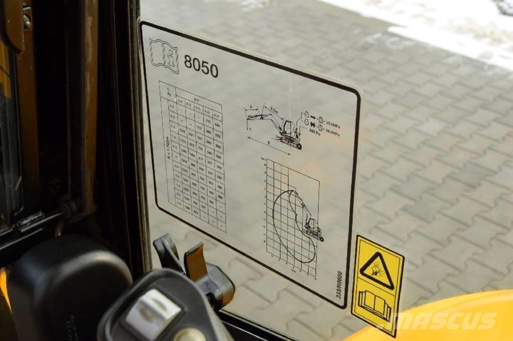 JCB 8050 RTS Εκσκαφάκι (διαβολάκι) < 7t