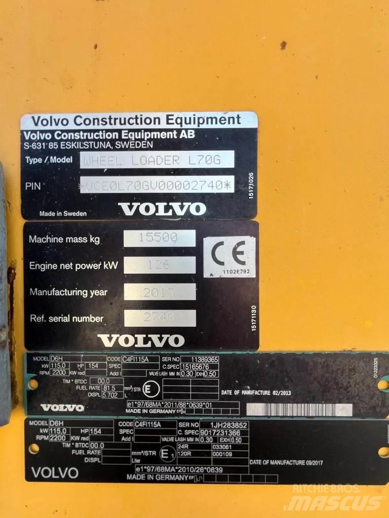 Volvo L70G Φορτωτές με λάστιχα (Τροχοφόροι)