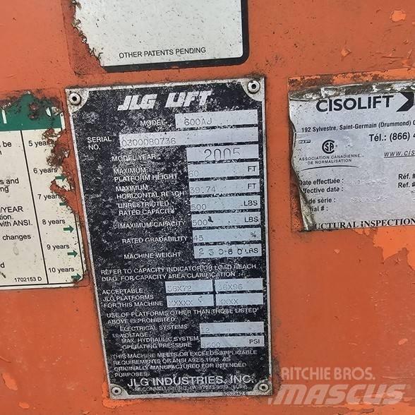JLG 600AJ Ανυψωτήρες με αρθρωτό βραχίονα