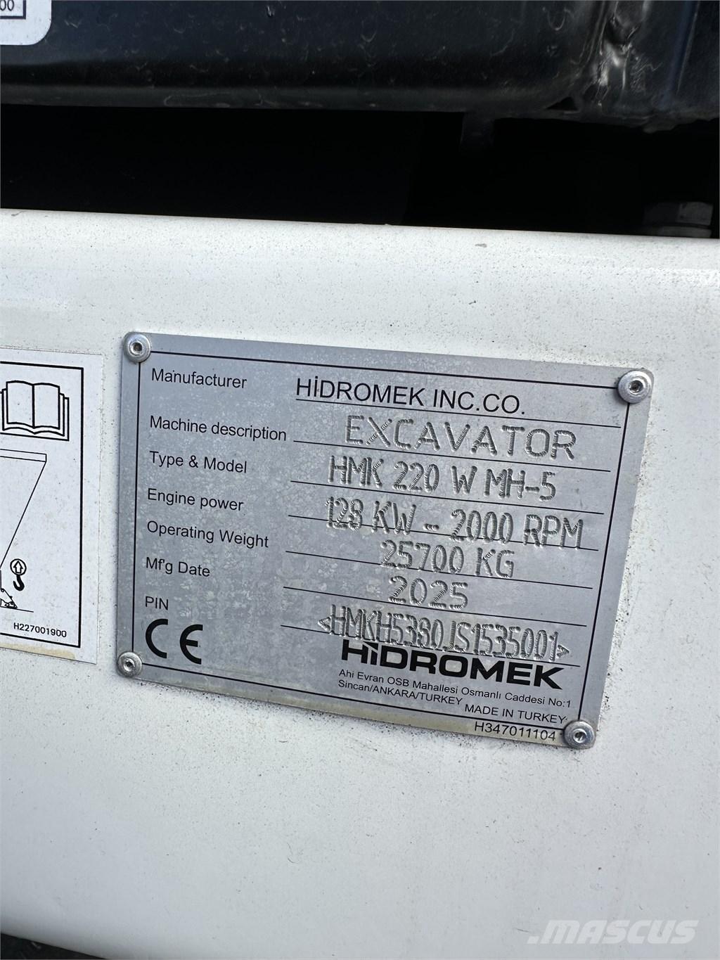 Hidromek 220W MH-5 Βιομηχανικά μηχανήματα διαχείρισης αποβλήτων