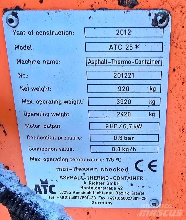 ATC 25 Θερμικοί περιέκτες ασφάλτου