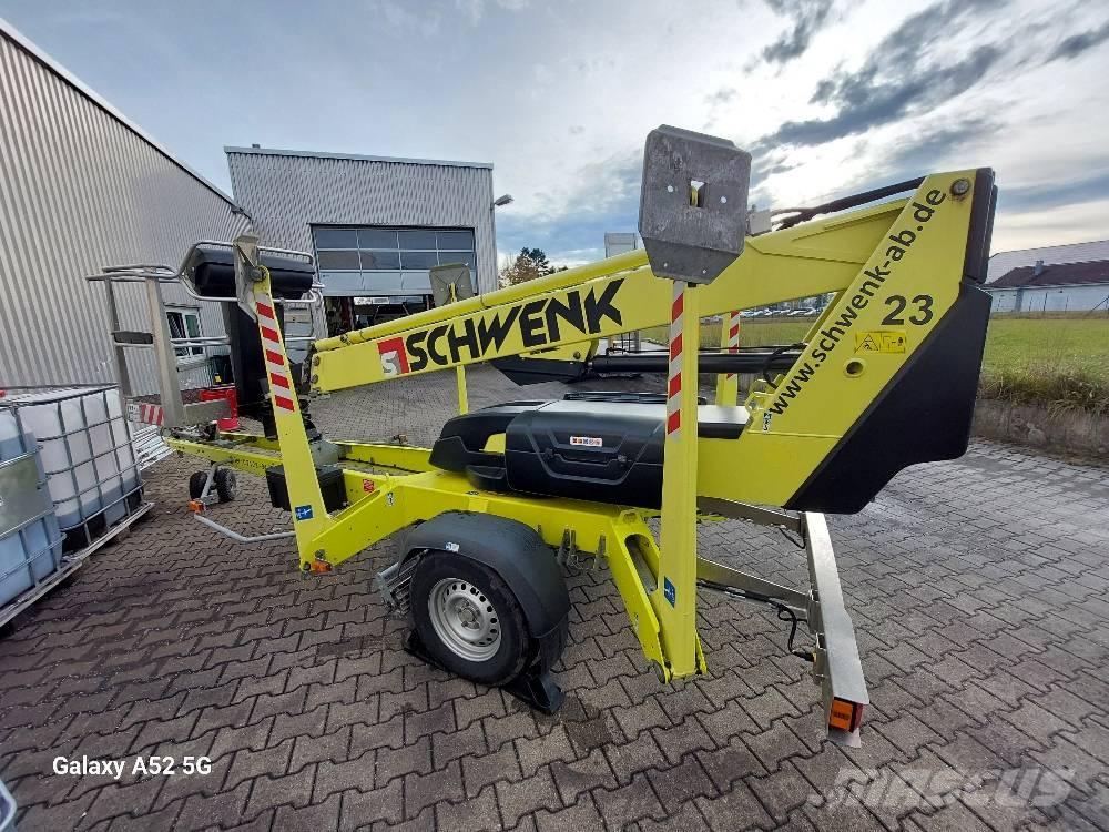 Dinolift 135 TB Εναέριες πλατφόρμες τοποθετημένες σε ρυμούλκα