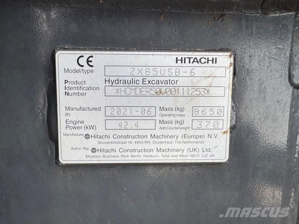Hitachi ZX 85 US-6 Μίνι εκσκαφείς 7t - 12t