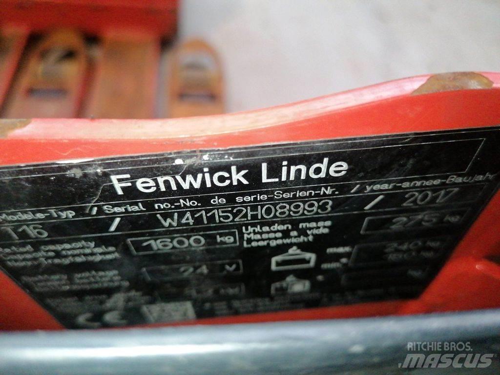 Linde T16 Χειροκίνητο περονοφόρο ανυψωτικό