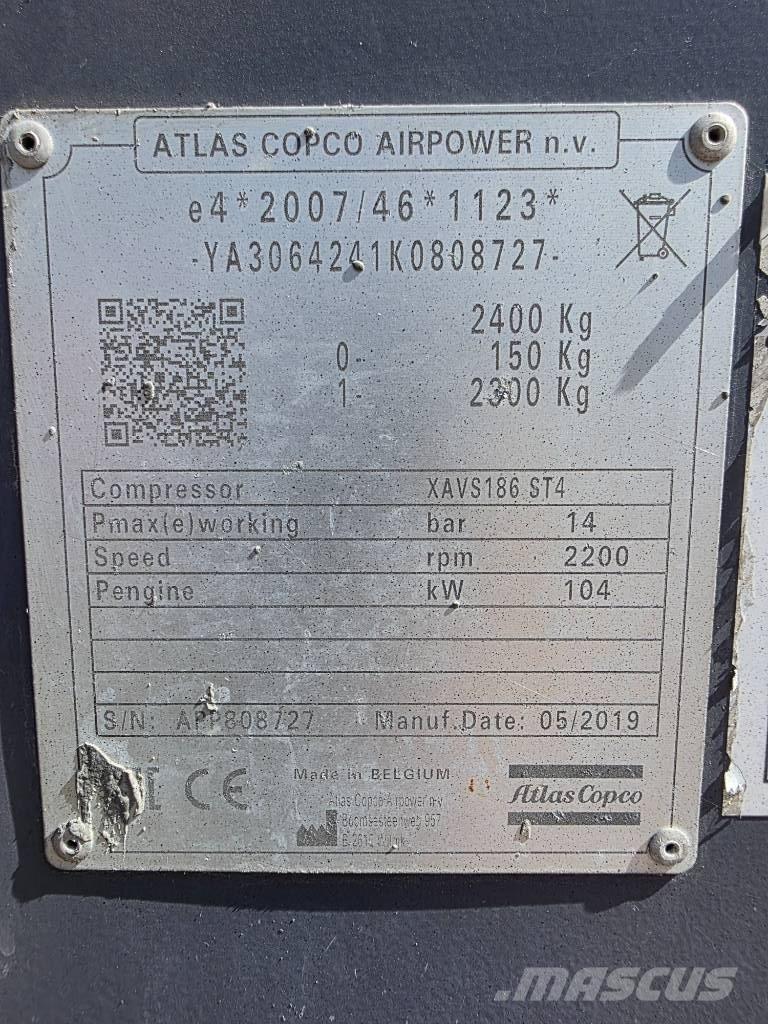 Atlas Copca XAVS186 Αεροσυμπλέκτες