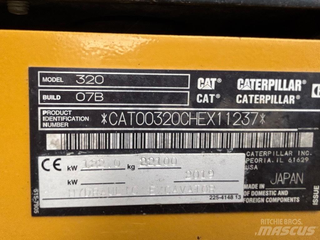 CAT 320 Εκσκαφείς με ερπύστριες