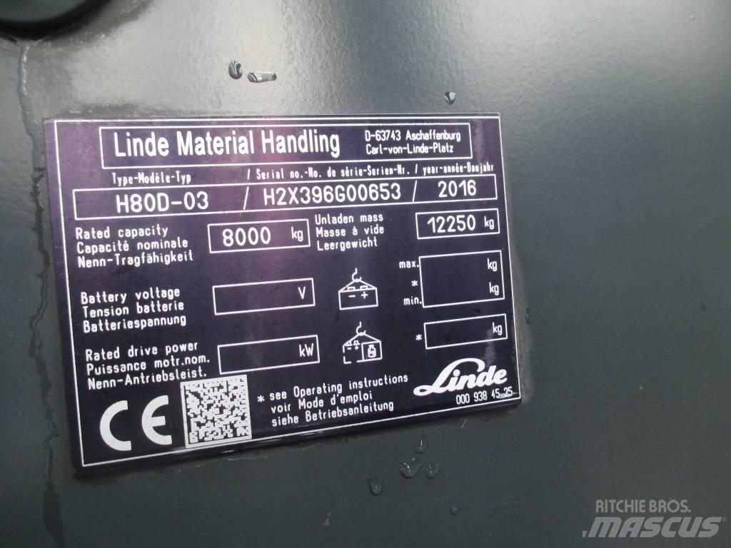 Linde H80D Πετρελαιοκίνητα Κλαρκ