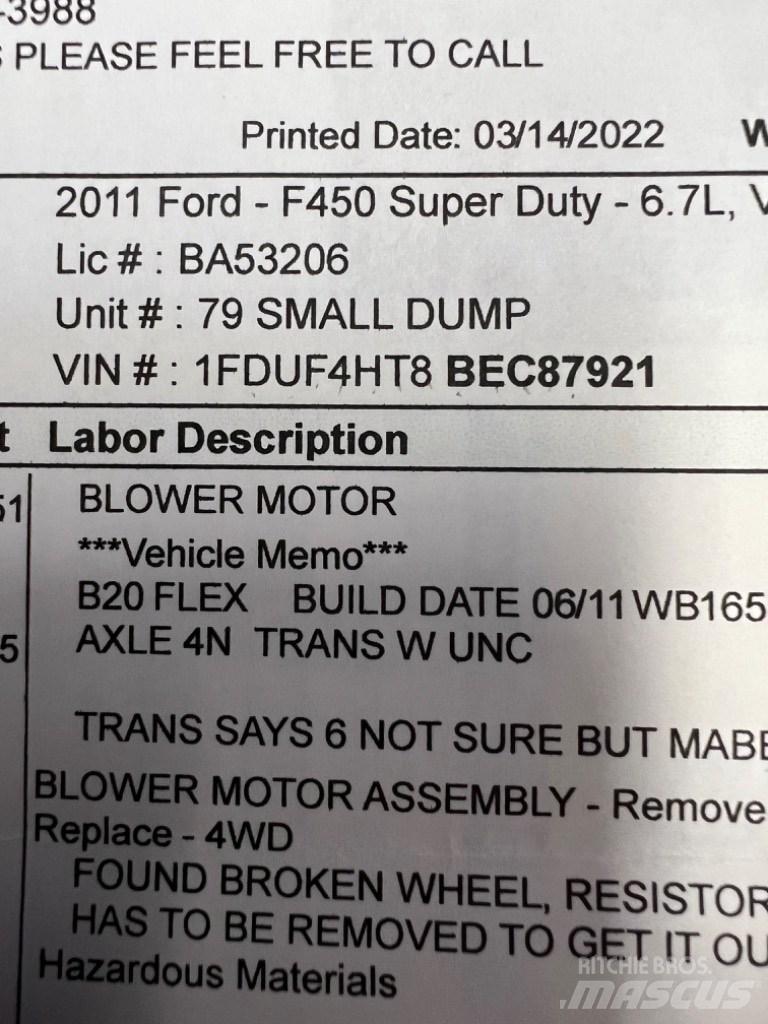 Ford F450 SUPER  DUTY Κατασκευές - Άλλα