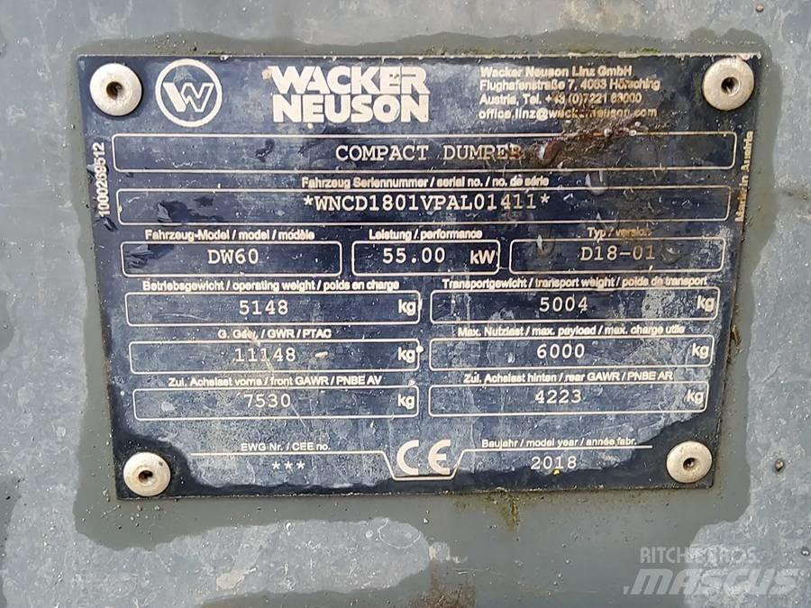 Wacker Neuson DW 60 Dumpers εργοταξίου