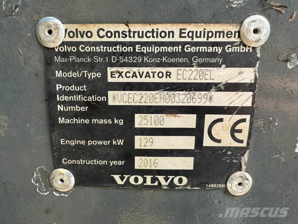 Volvo EC220EL Εκσκαφείς με ερπύστριες