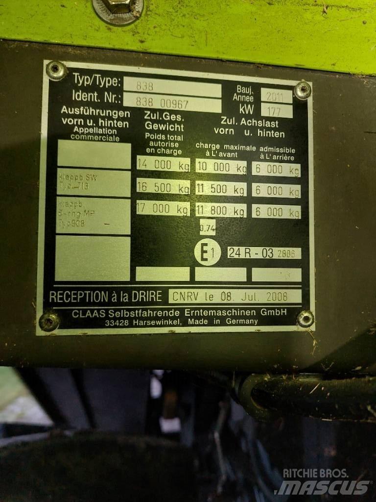 CLAAS Tucano 430 Θεριζοαλωνιστικές μηχανές