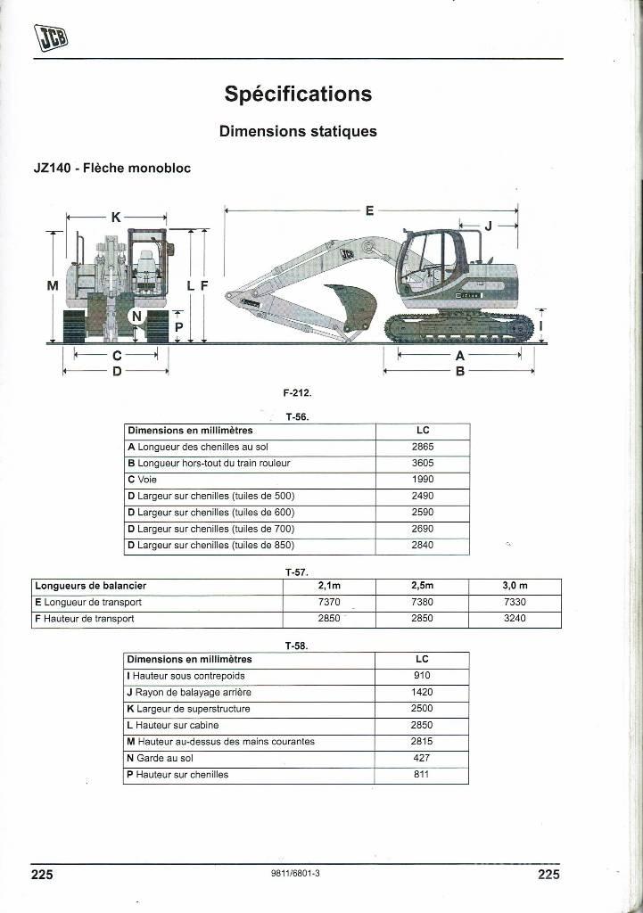 JCB JZ 140 D Εκσκαφείς με ερπύστριες