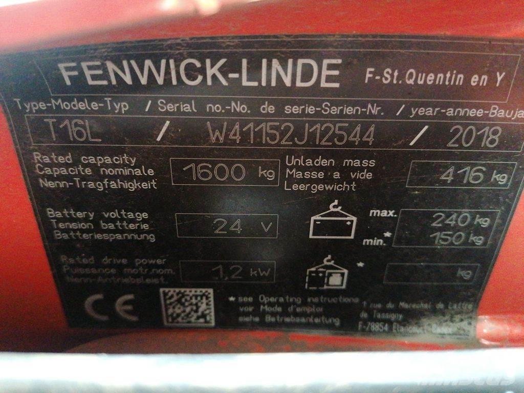 Linde T16L Χειροκίνητο περονοφόρο ανυψωτικό
