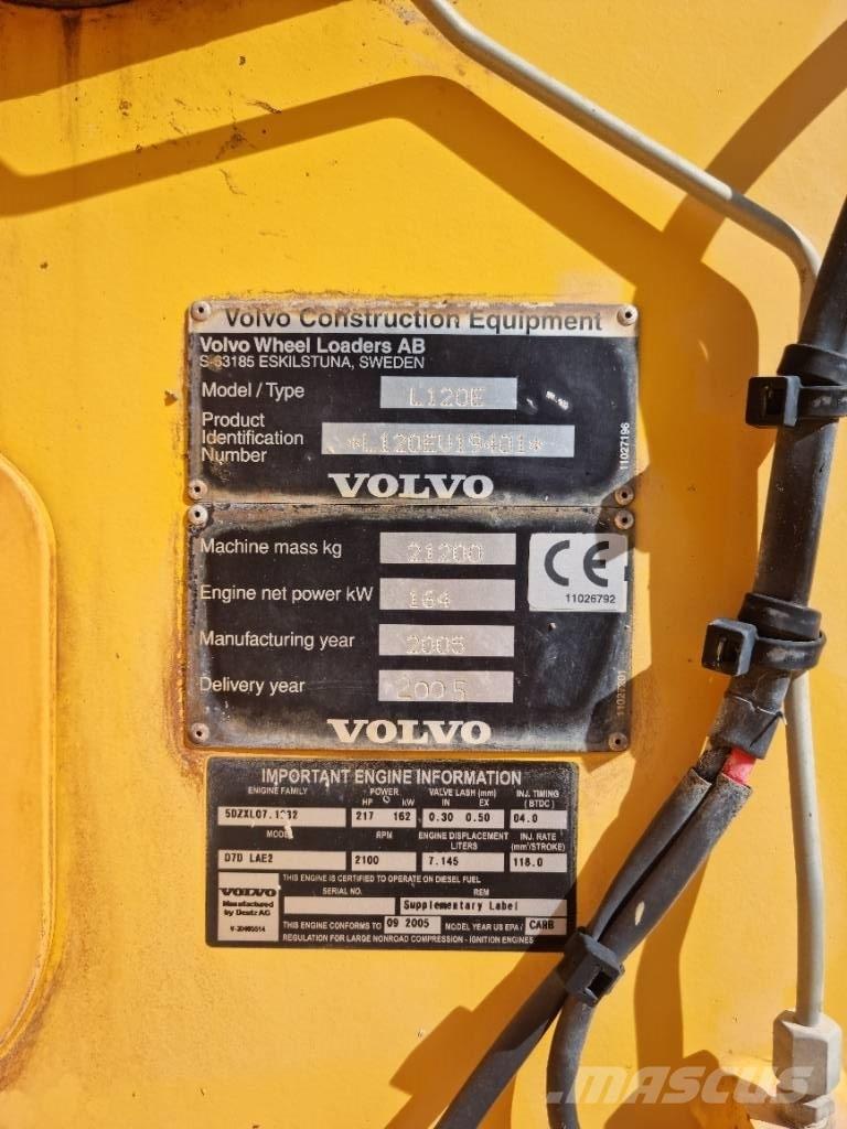 Volvo L 120 E Φορτωτές με λάστιχα (Τροχοφόροι)