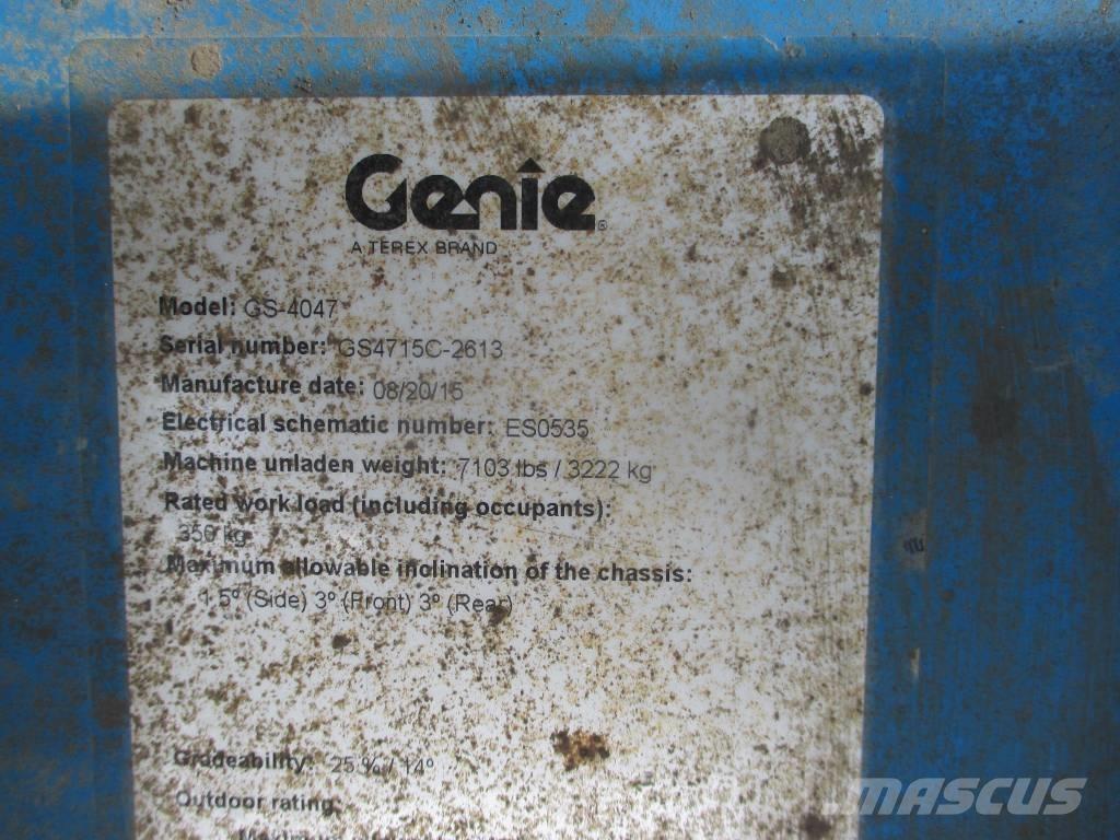 Genie GS 4047 Ανυψωτήρες ψαλιδωτής άρθρωσης
