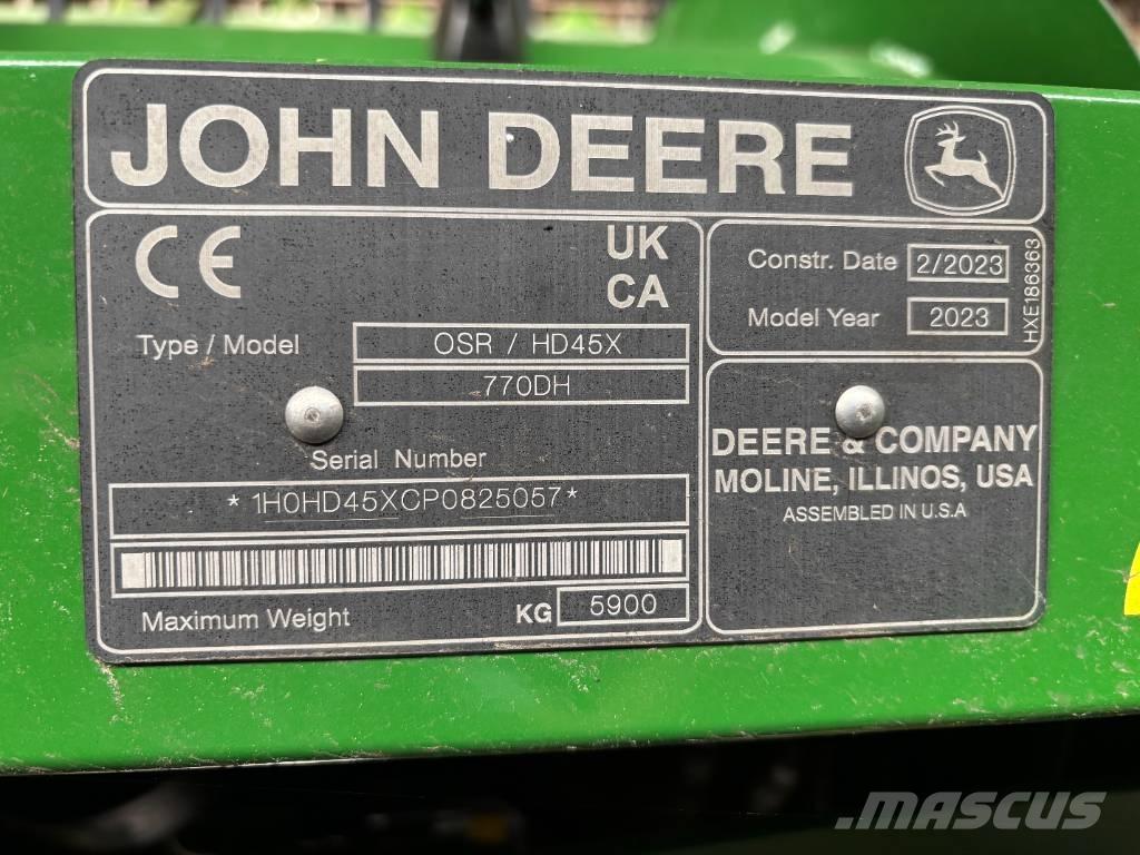 John Deere X9 1000 Θεριζοαλωνιστικές μηχανές