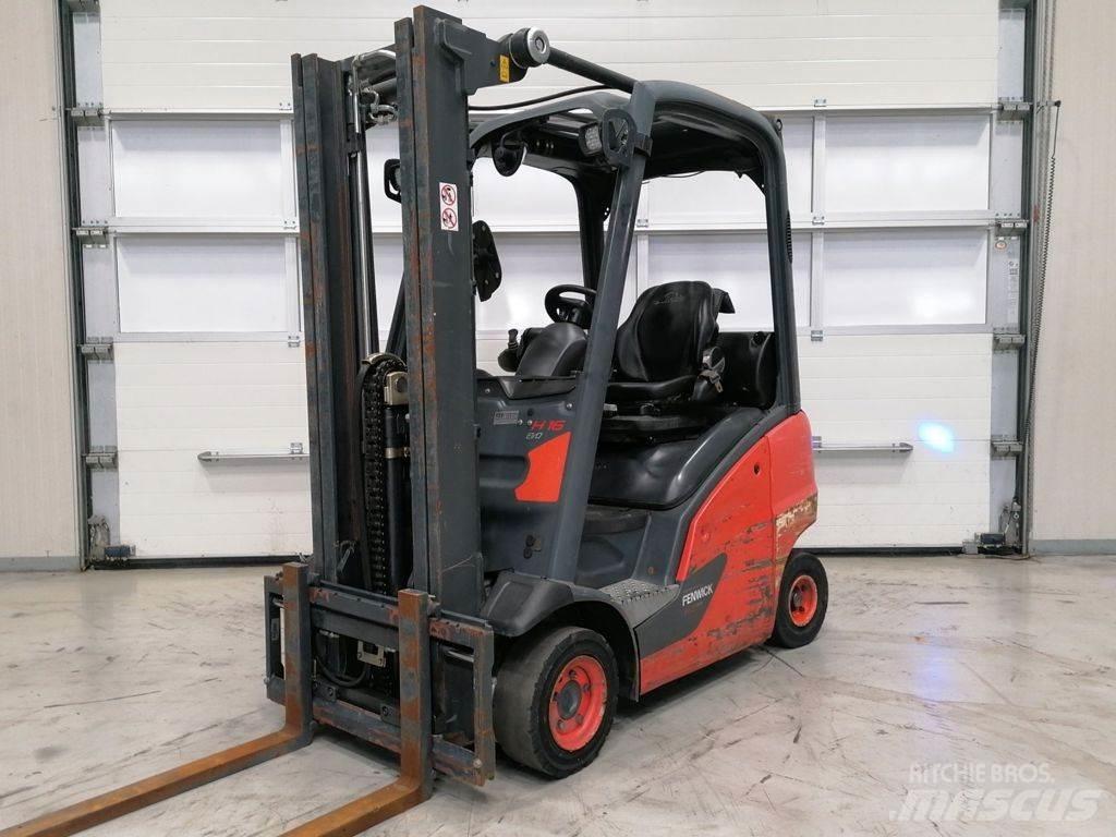Linde H16T-01 Περονοφόρα ανυψωτικά κλαρκ με φυσικό αέριο LPG