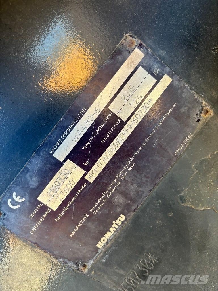 Komatsu WA 480-6 Φορτωτές με λάστιχα (Τροχοφόροι)