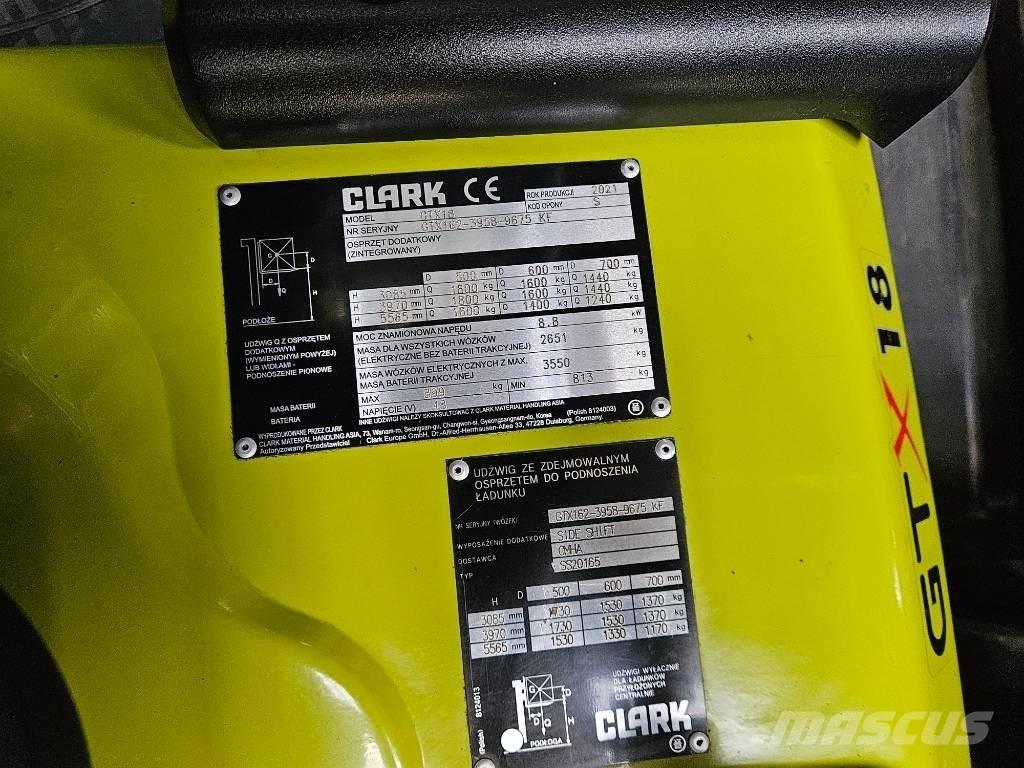 Clark GTX 18 Ηλεκτρικά περονοφόρα ανυψωτικά κλαρκ
