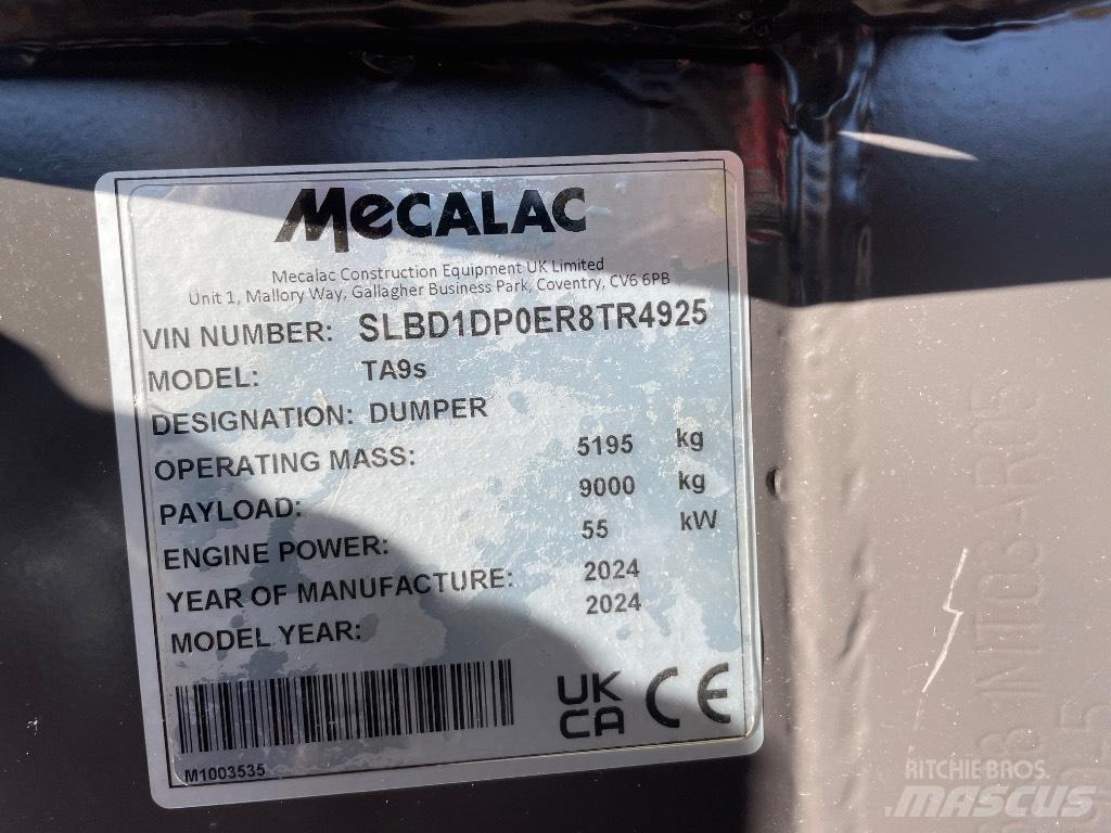 Mecalac TA 9 S Σπαστό Dump Truck ADT