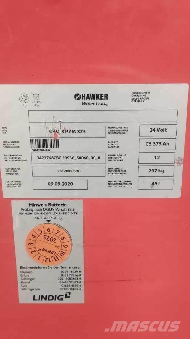 Linde L14 Παλετοφόρα πεζού χειριστή με ιστό