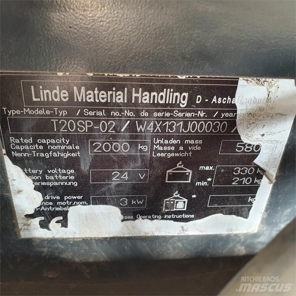 Linde T20SP kurz Χειροκίνητο περονοφόρο ανυψωτικό
