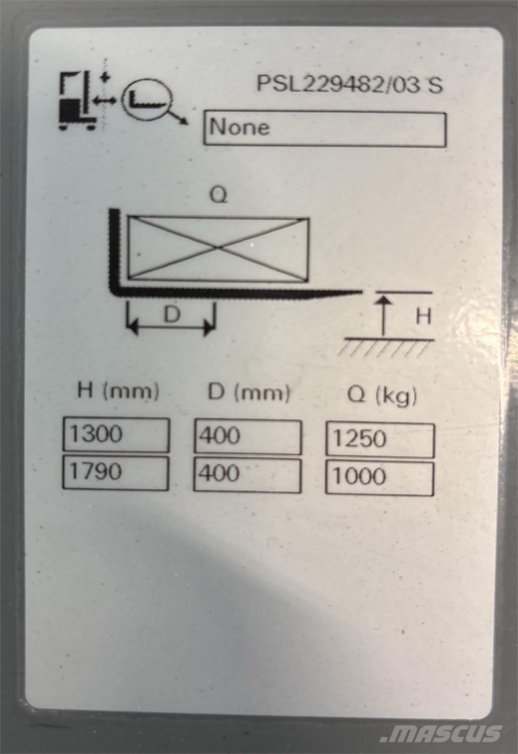 Atlet PSL125 Παλετοφόρα πεζού χειριστή με ιστό