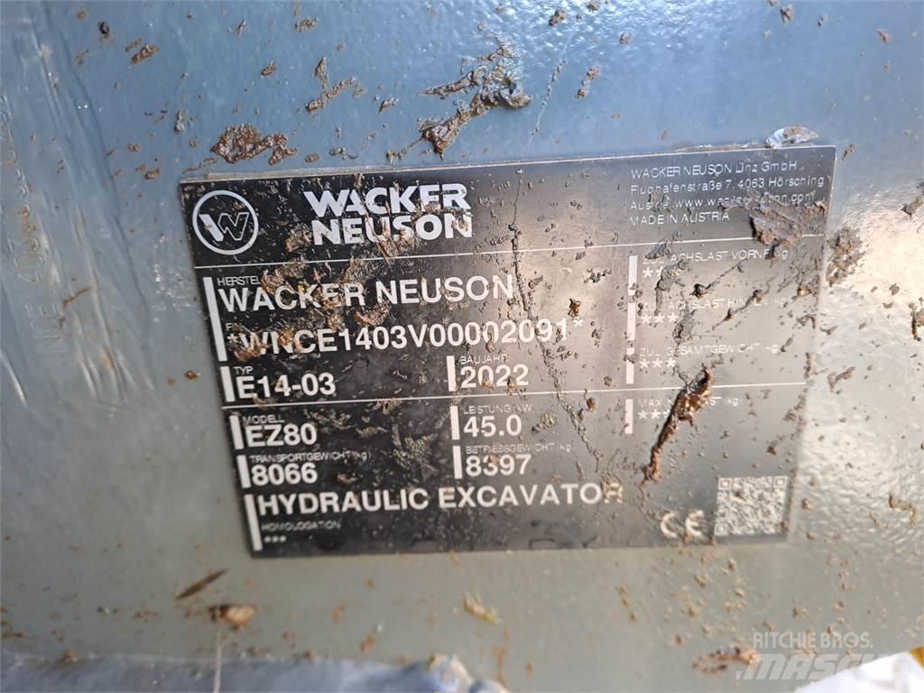 Wacker Neuson EZ80 Εκσκαφείς με ερπύστριες
