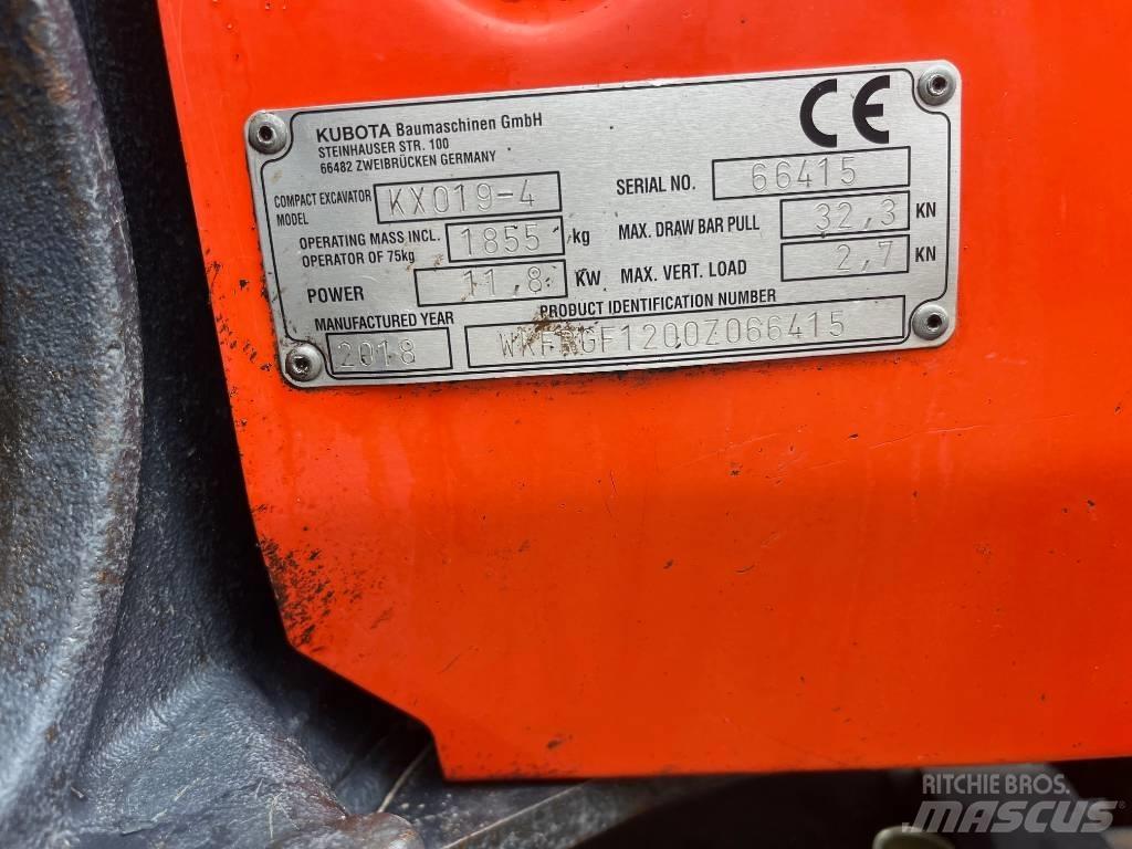 Kubota KX019-4 Εκσκαφάκι (διαβολάκι) < 7t