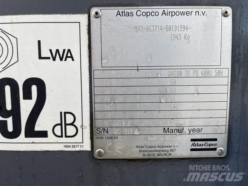 Atlas Copco QAS 80 Γεννήτριες ντίζελ