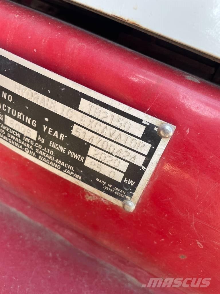 Takeuchi TB 2150 Εκσκαφείς με ερπύστριες