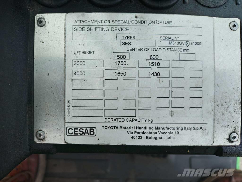 Cesab M 318 G Περονοφόρα ανυψωτικά κλαρκ με φυσικό αέριο LPG