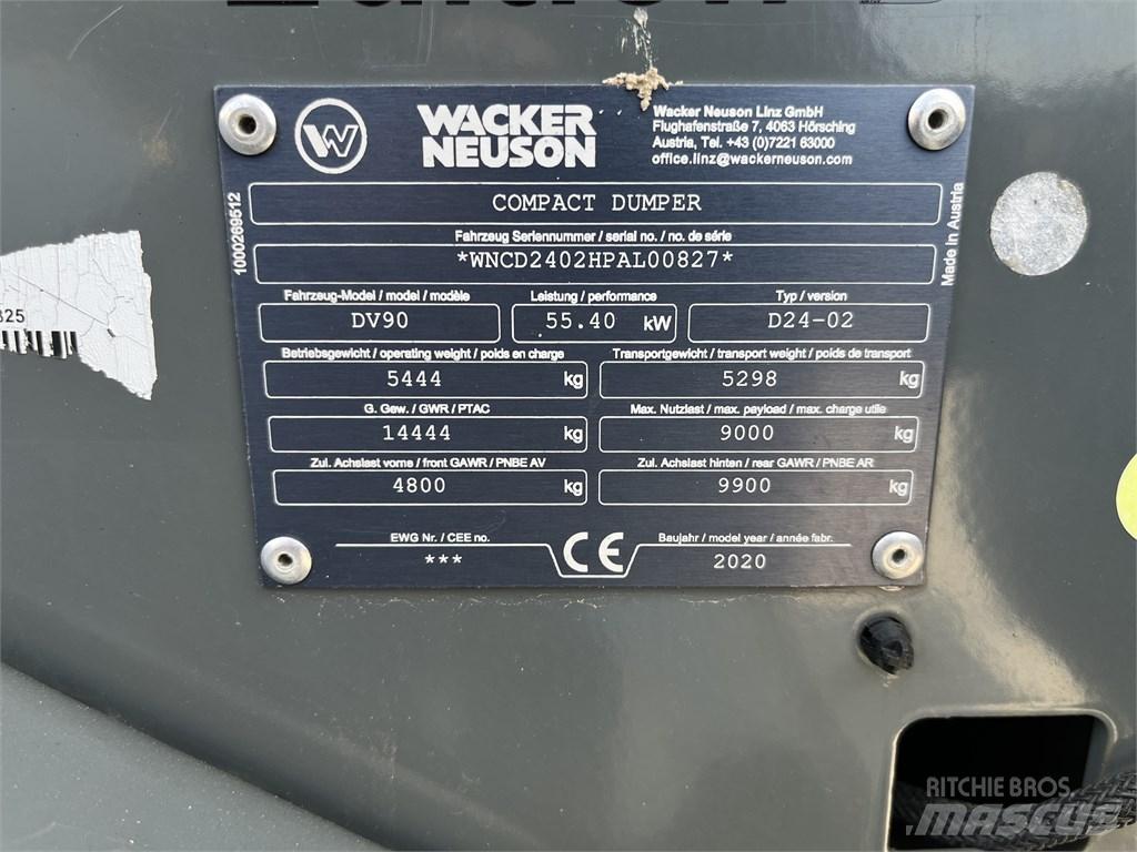Wacker Neuson DV 90 Άκαμπτα Dumper με ανατρεπόμενο κάδο