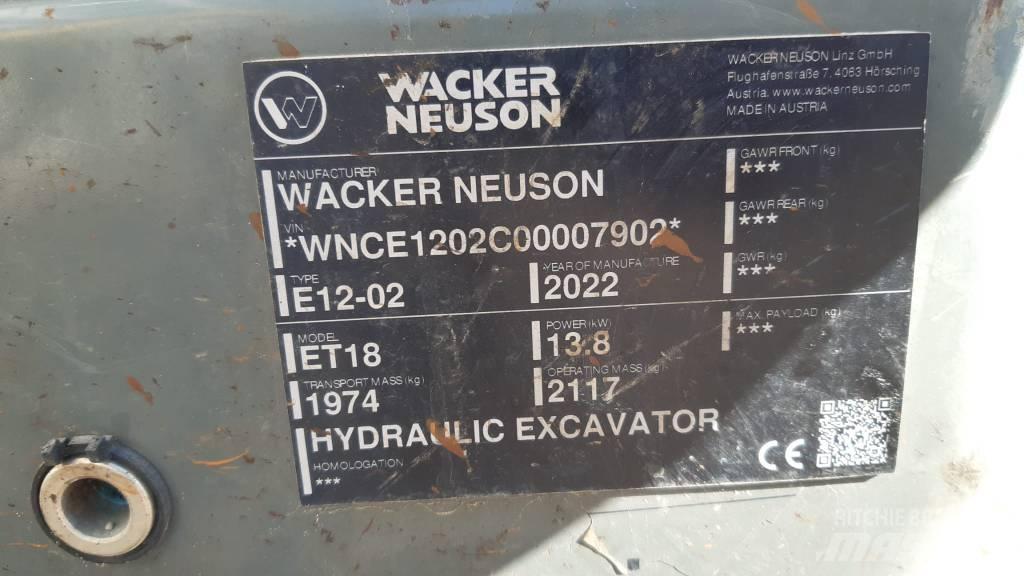 Wacker Neuson ET 18 Εκσκαφείς με ερπύστριες