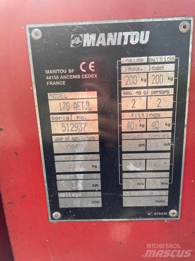 Manitou 170 AETJL Ανυψωτήρες με αρθρωτό βραχίονα