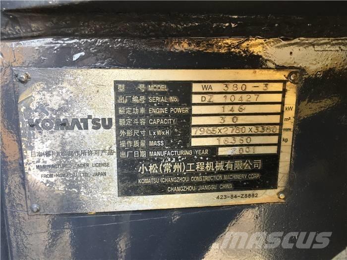 Komatsu WA 380-3 Φορτωτές με λάστιχα (Τροχοφόροι)