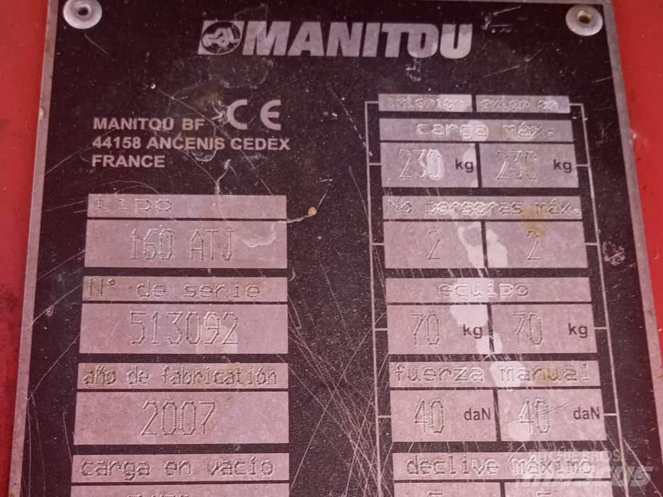 Manitou 160 ATJ Ανυψωτήρες με αρθρωτό βραχίονα
