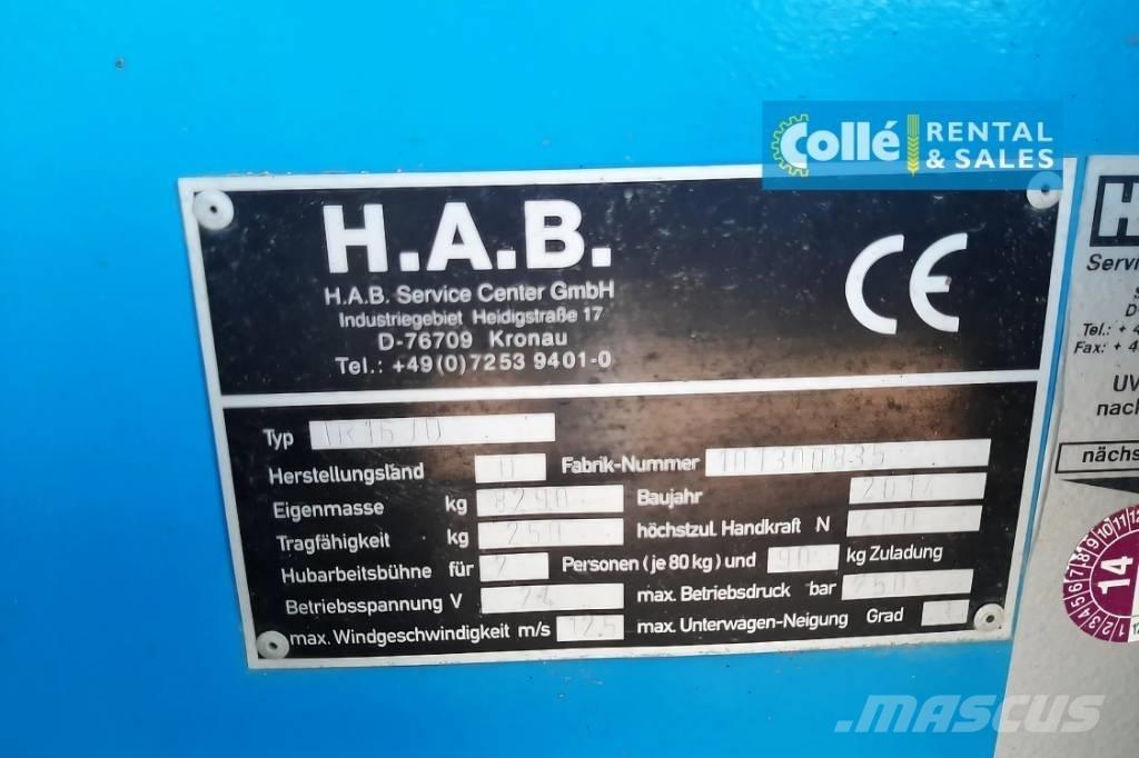 HAB TR16JD | 2014 Ανυψωτήρες με τηλεσκοπικό βραχίονα