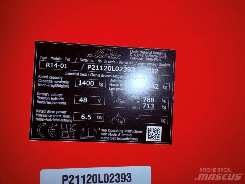 Linde R14/1120 Ανυψωτικά στενών δρόμων