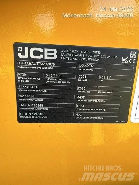 JCB 409 Φορτωτές με λάστιχα (Τροχοφόροι)
