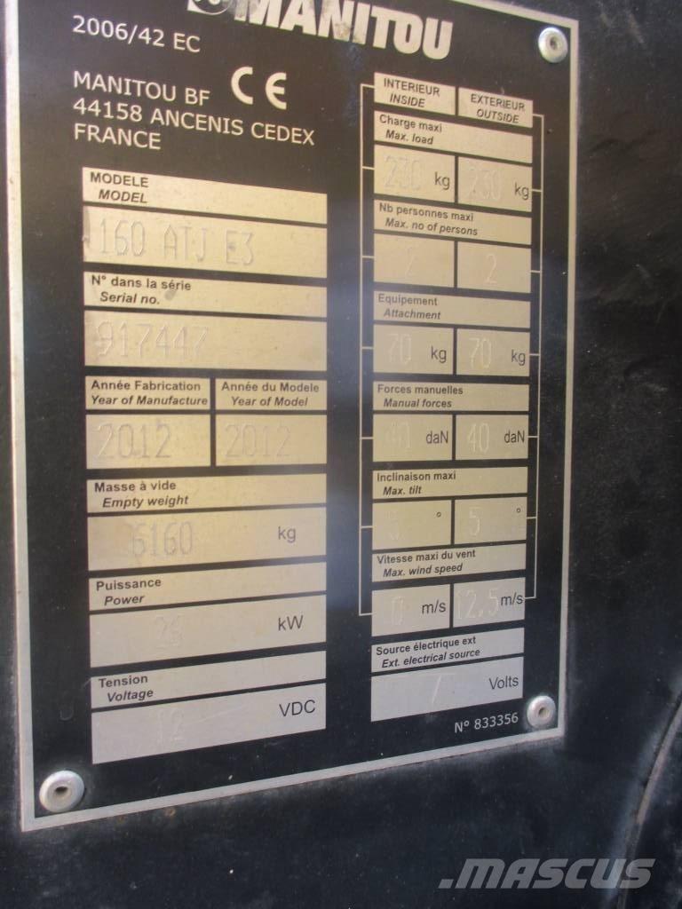 Manitou 160 ATJ Ανυψωτήρες με αρθρωτό βραχίονα