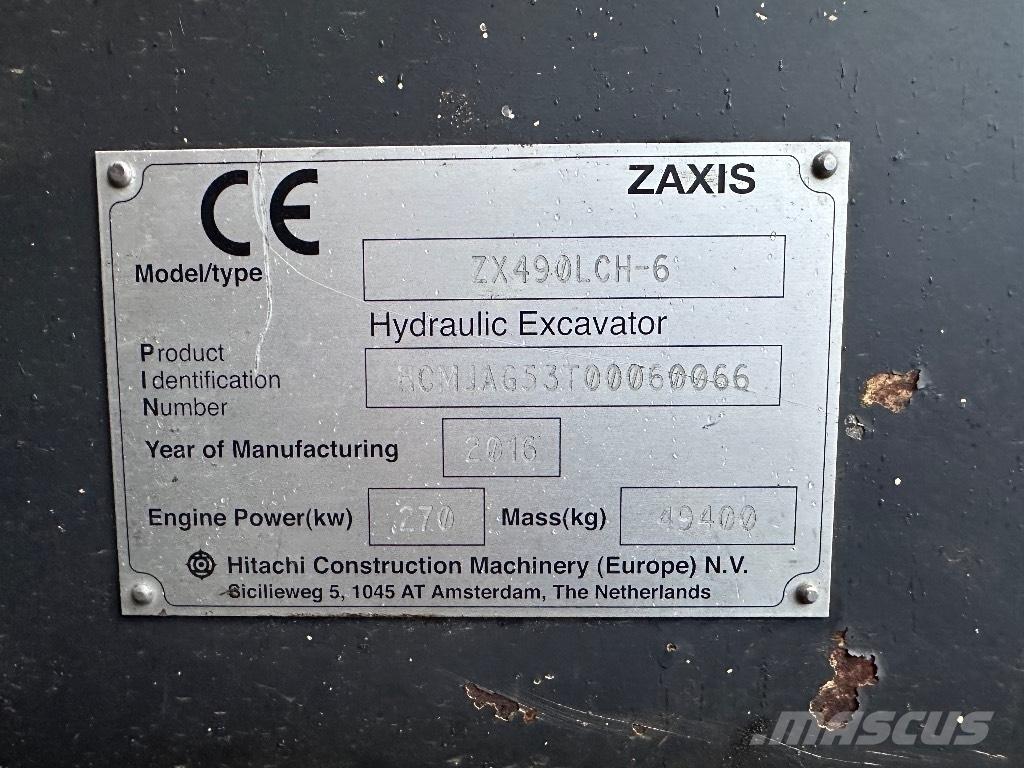 Hitachi ZX 490 LCH Εκσκαφείς με ερπύστριες