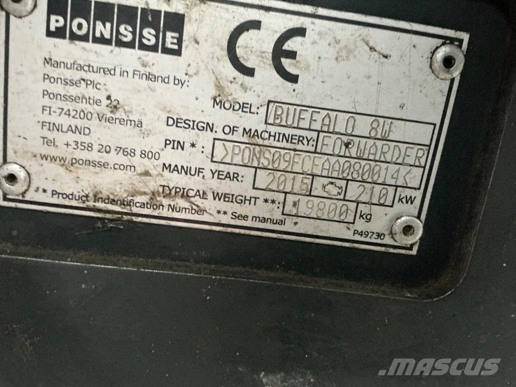 Ponsse BUFFALO 8W Μεταφορείς ξυλείας