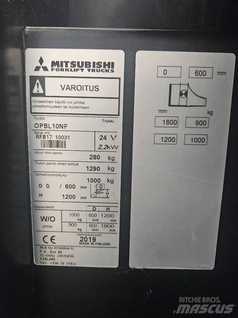 Mitsubishi OPBL10NF Περονοφόρο ανυψωτικό συλλογής παραγγελιών μεσαίου ύψους